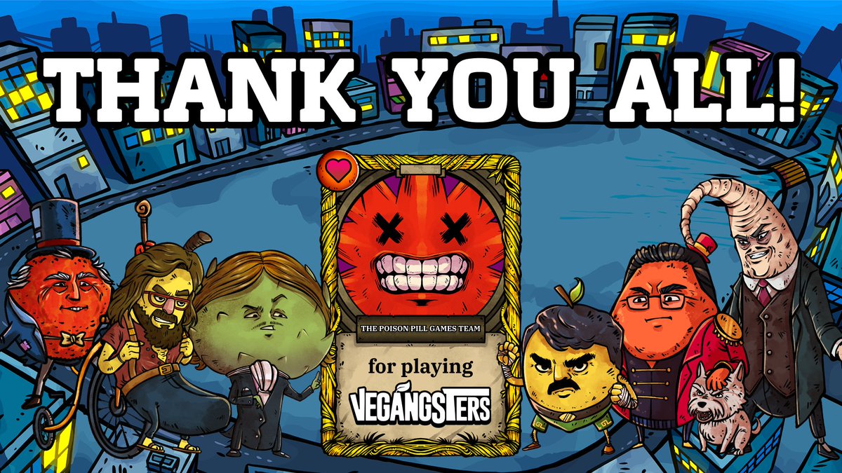 💚 Huge THANK YOU to everyone who's supported the launch of Vegangsters!

Whether you:

🫶 Added it to your wishlist
🧪 Played the demo
🛒 Bought the game
📝 Left a Steam review
💬 Showed love on social media

You’re helping this chaotic veggie world grow! 🥦
#PlayVegangsters
