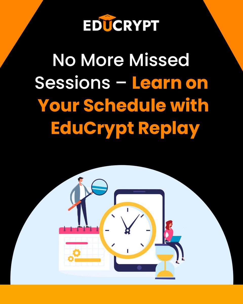 educrypt_ai's tweet image. Busy students? No worries. With EduCrypt’s Replay Feature, learners can rewatch live sessions anytime, anywhere!

✅ Bookmark key moments
✅ Pause, rewind &amp;amp; review
✅ Perfect for self-paced study
Learn your way → educrypt.ai/contact-us

#EdTech #OnlineLearning  #EduCrypt #LMS