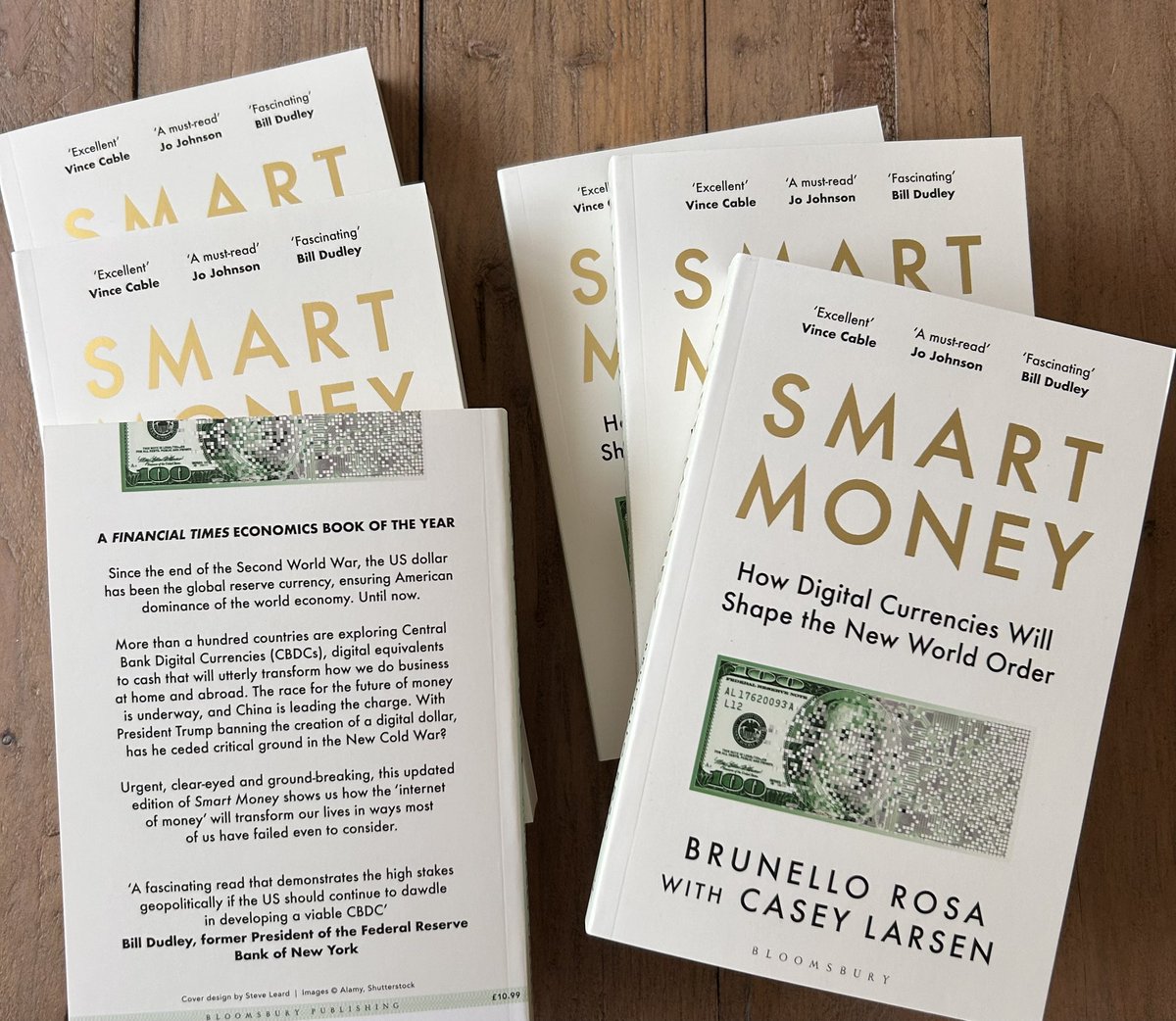 Great to receive the shiny new (and updated) paperbacks of Smart Money - out today! With an extended afterword on the CBDC vs. Stablecoin race between the US and China. 

Get yourself a copy for the summer, good poolside read, they say. 

<a href="/BloomsburyBooks/">Bloomsbury Books UK</a> <a href="/brunello_rosa/">Brunello Rosa</a>