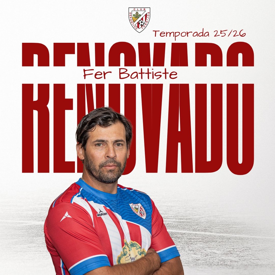 cdtorrijos_ofcl's tweet photo. 🔴⚪ ¡Fer Battiste renueva con el CD Torrijos!
 El jugado argentino @ferbattiste seguirá aportando experiencia, liderazgo y compromiso una temporada más.
.
#VamosTorrijos🔴⚪🔴 #OrgulloRojiblanco https://t.co/GF5pprvjQh
