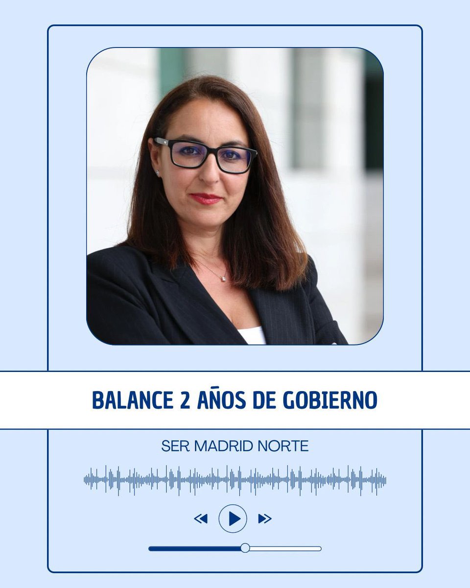 🎙️ Hacemos balance en <a href="/SERMadridNorte/">SER Madrid Norte</a> de estos dos años de legislatura al frente de Alcobendas: cercanía, trabajo y compromiso con nuestros vecinos. 

💪🏼 Seguimos construyendo ciudad.

📲 Escucha la entrevista completa: cadenaser.com/audio/17501536…