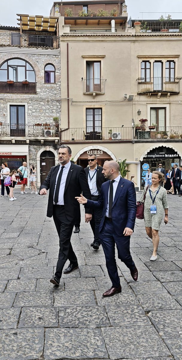 Ministry of Foreign Affairs of BiH 🇧🇦 (@mfa_bih) on Twitter photo On the sidelines of the Messina Conference in Taormina 📍🇮🇹, 🇧🇦 Foreign Minister @dinokonakovic met with 🇫🇷 Minister Delegate for Europe, <a href="/benjaminhaddad/">Benjamin Haddad</a>.
The two officials exchanged views on the current global security and political landscape. Their discussion placed On the sidelines of the Messina Conference in Taormina 📍🇮🇹, 🇧🇦 Foreign Minister @dinokonakovic met with 🇫🇷 Minister Delegate for Europe, <a href="/benjaminhaddad/">Benjamin Haddad</a>.
The two officials exchanged views on the current global security and political landscape. Their discussion placed