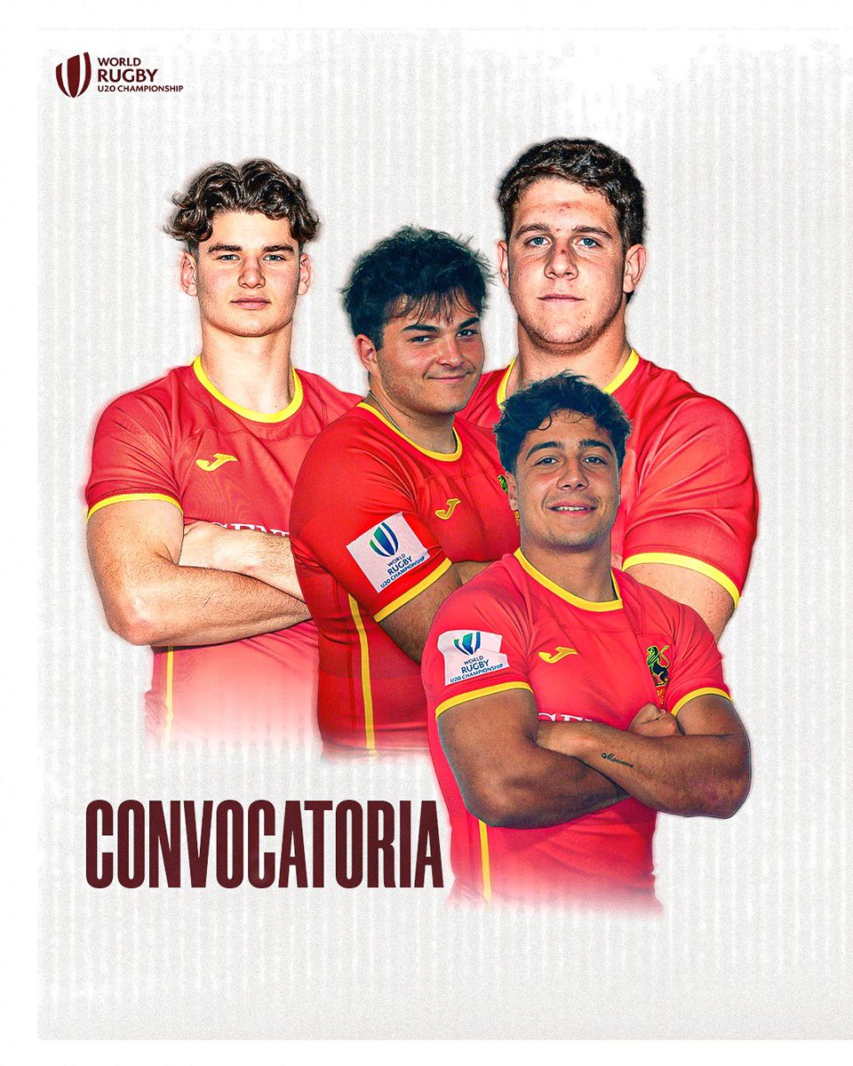 ferugby's tweet photo. 🛫🇮🇹 𝐌𝐮𝐧𝐝𝐢𝐚𝐥 M20 

Estos son los 30 #LeonesM20 convocados para participar en @rugbyworldcup U20 que se celebrará en Italia este verano. 

🔗 Noticia completa: https://t.co/qR5eAZe0eM 

#LoQueNosUne https://t.co/MsqkyNm3X6
