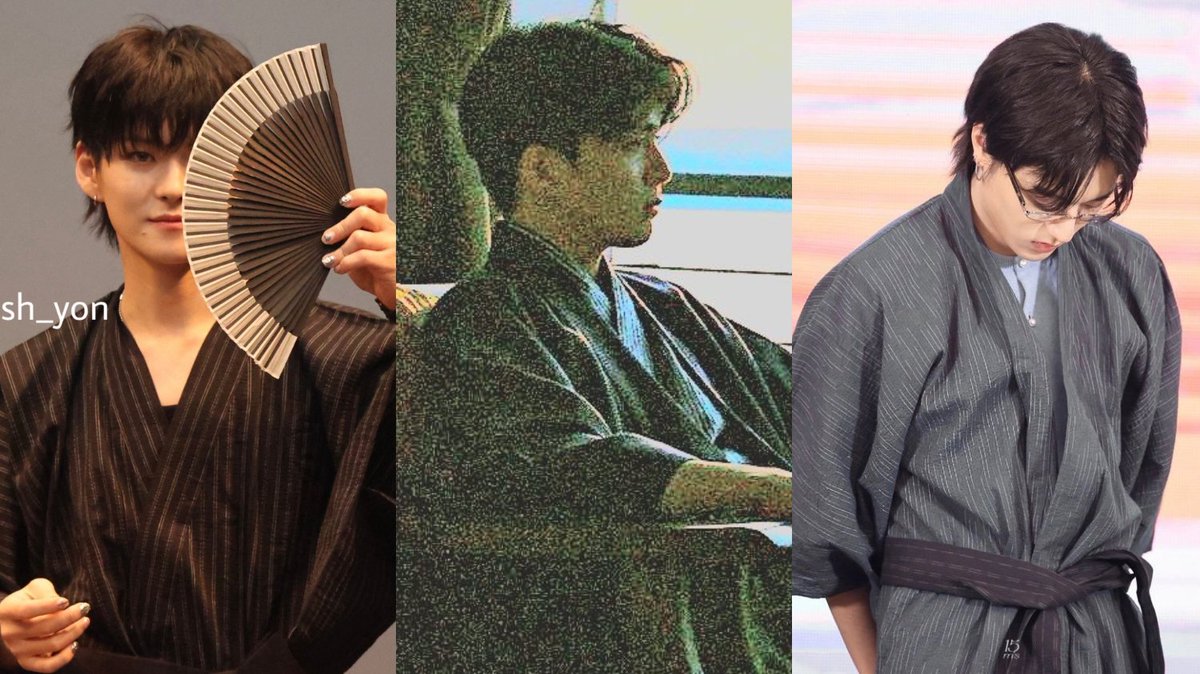 jline wear yukata is another level 🖤 

YOSHI                         ASAHI                 HARUTO