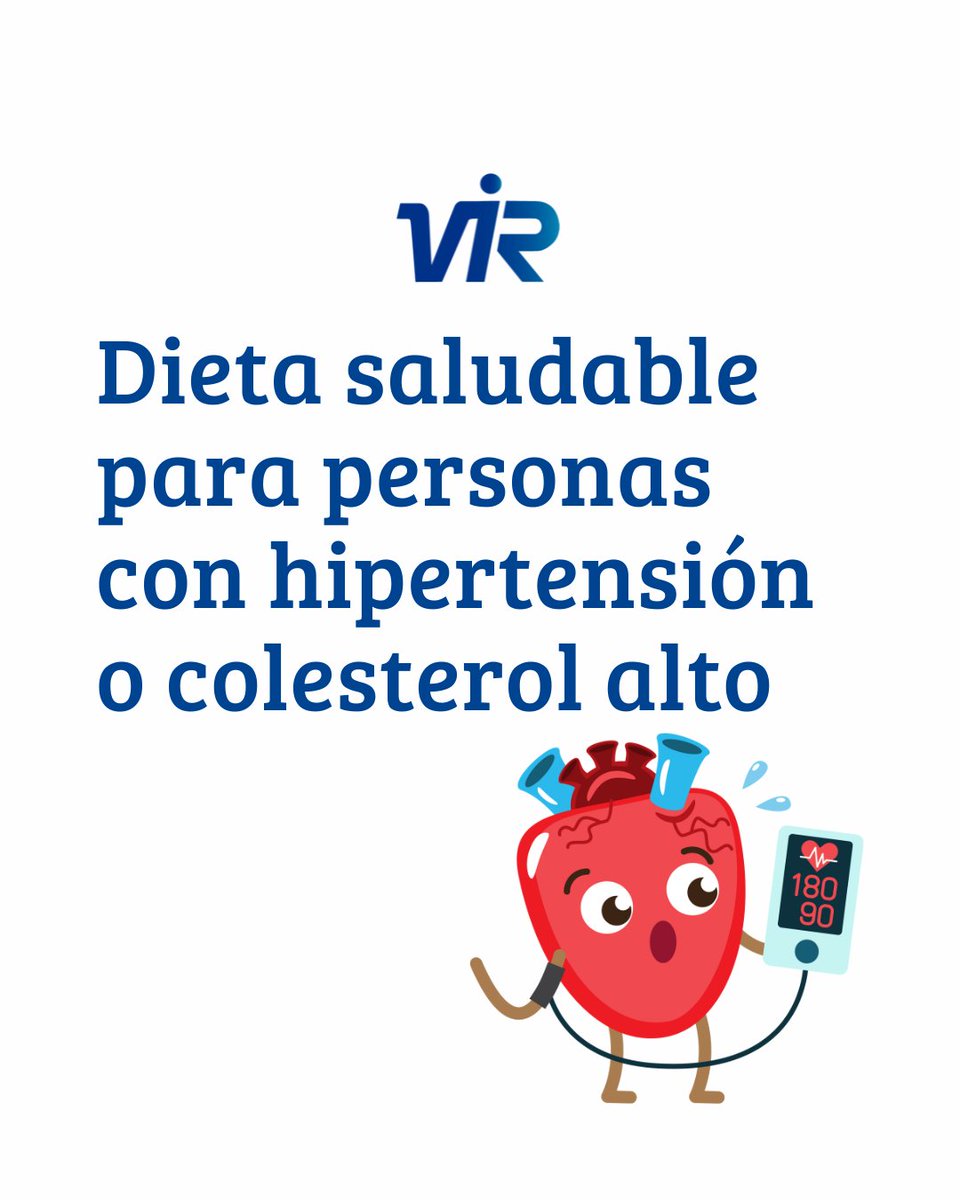 🌿 Para controlar la hipertensión y el colesterol alto, reduce la sal, incluye frutas y verduras, elige grasas saludables como aceite de oliva y pescado azul, y evita alimentos procesados. ¡Cuida tu corazón con una dieta equilibrada! ❤️

#LaboratoriosVIR