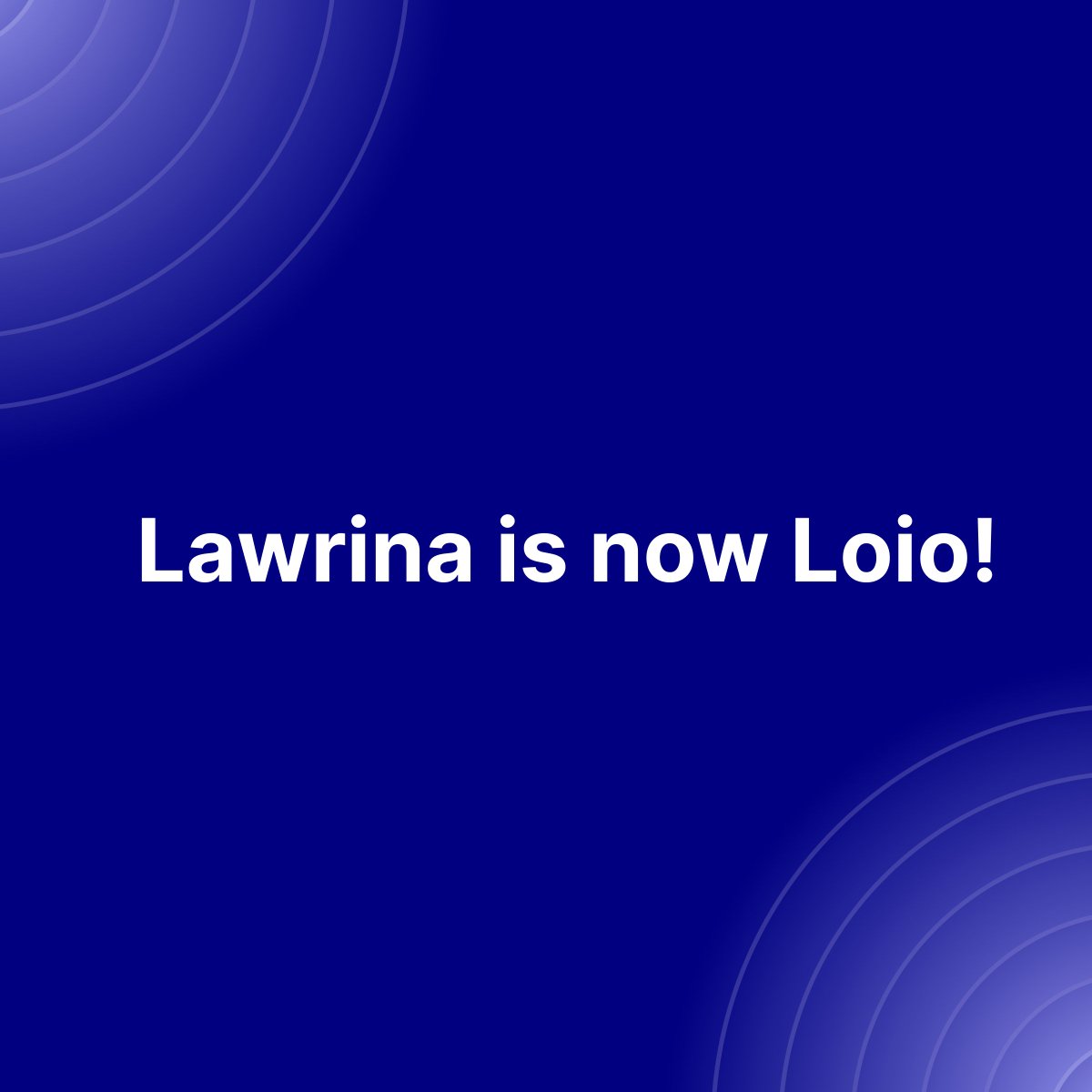 LoioSoftware's tweet image. Every great product evolves,  and today, we’re excited to share a big step forward.
🎉 Lawrina is now Loio — an all-in-one platform built to simplify how you create, edit, and sign legal documents: 👉 loio.com
#Loio #LegalNews #legaltechnews