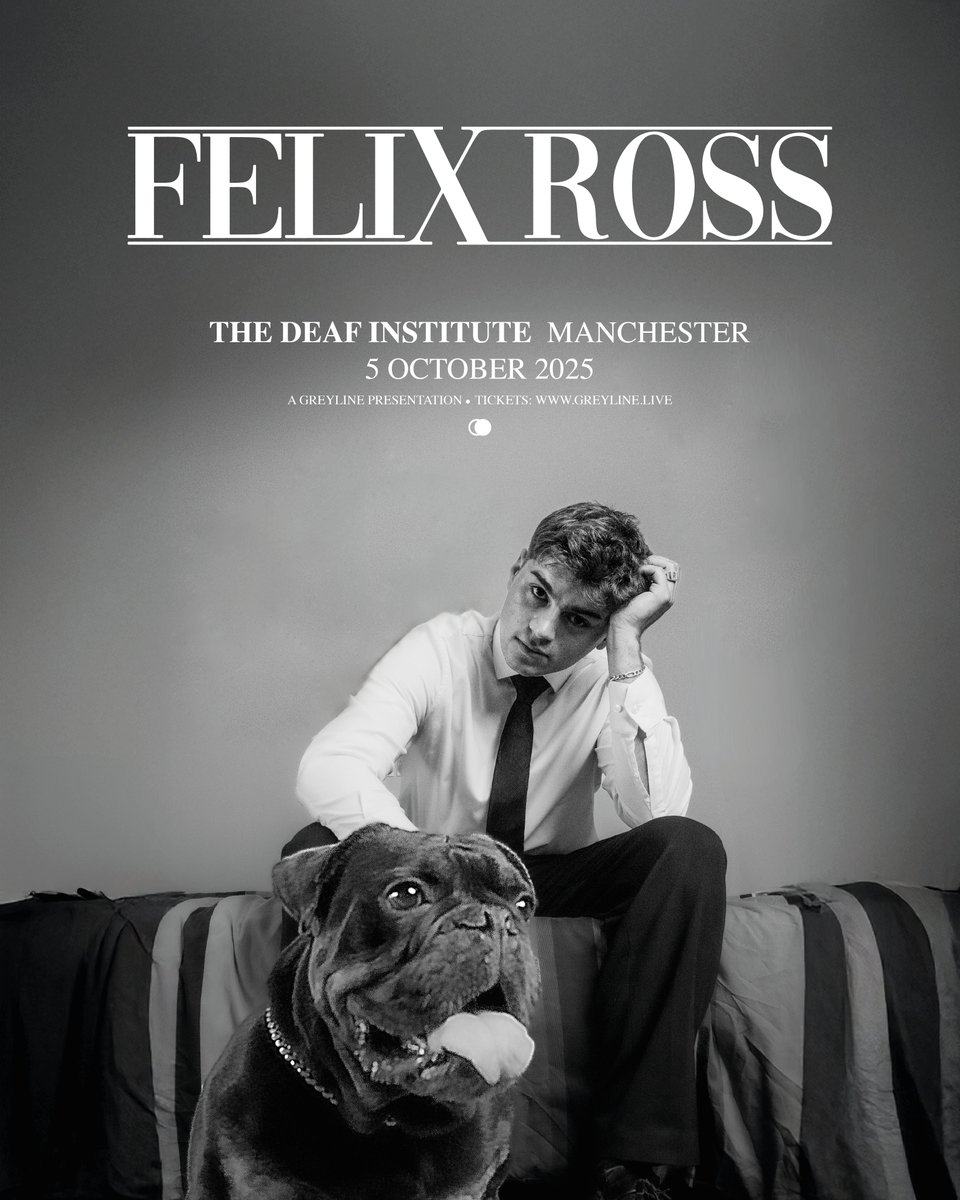 The Deaf Institute (@deafinstitute) on Twitter photo ON SALE
Indie/pop artist Felix Ross will be coming to The Deaf institute on the 5th October
Tickets are on sale now - seetickets.com/event/felix-ro… ON SALE
Indie/pop artist Felix Ross will be coming to The Deaf institute on the 5th October
Tickets are on sale now - seetickets.com/event/felix-ro…