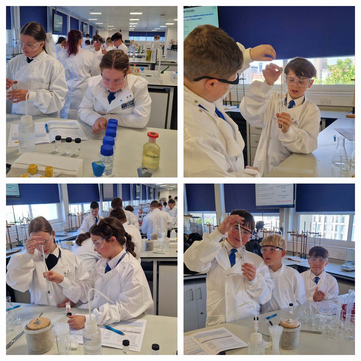 On Wed 18th July 36 Year 7 students had the opportunity to visit John Moore’s University and work in their science labs, as part of the LJMU Absolute Chemistry scheme.
It was a fantastic trip to raise students aspirations and to learn key practical skills.