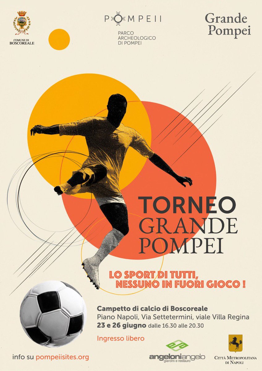Pompeii Sites (@pompeii_sites) on Twitter photo Calcio di inizio per inaugurare il campetto per i ragazzi del Piano Napoli con il Sindaco di Boscoreale e il Direttore del Parco <a href="/GZuchtriegel/">Gabriel Zuchtriegel</a> pompeiisites.org/comunicati/cal… Calcio di inizio per inaugurare il campetto per i ragazzi del Piano Napoli con il Sindaco di Boscoreale e il Direttore del Parco <a href="/GZuchtriegel/">Gabriel Zuchtriegel</a> pompeiisites.org/comunicati/cal…