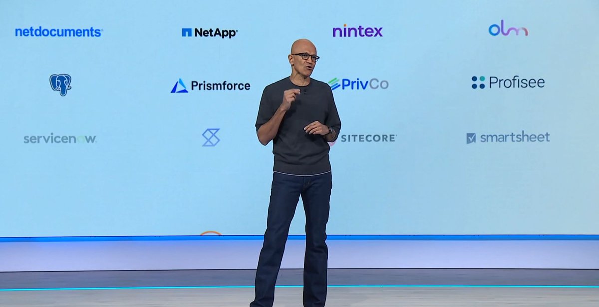 Seeing the OLM logo behind Satya during his speech at Microsoft Build 2025 was a proud moment, and a reflection of the meaningful work we’ve been doing with Somerset and Microsoft!🙌Check out the Copilot Partner Ecosystem demos to see our agent in action: lnkd.in/dnszwNHe