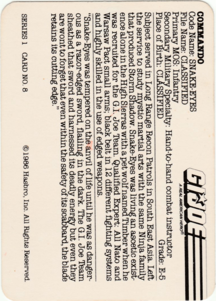 GI Joe Action Cards tweet media