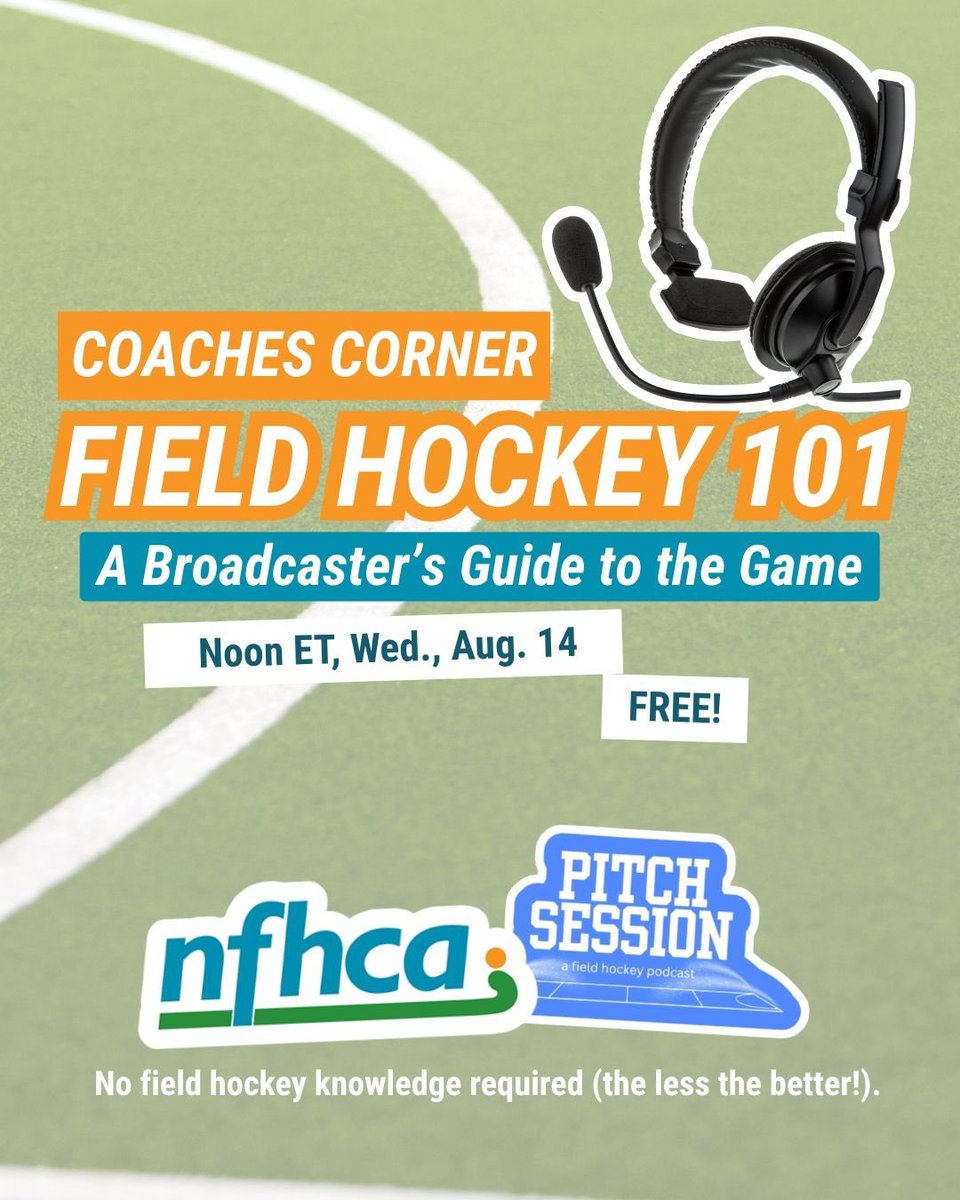 📣 Summer Coach Education is Here

The NFHCA is bringing the heat this summer with threepowerful ways to sharpen your coaching skills and elevate the game:

Ready2Coach: nfhca.org/events/ready2c…
Coaches Corner: nfhca.org/events/coaches…