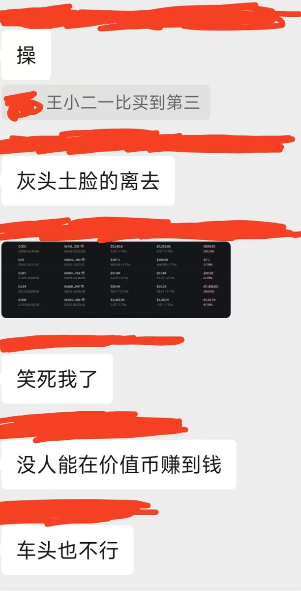 #BIBI社区趣人傻事 第四期
“没人能在价值币赚到钱 车头也不行”