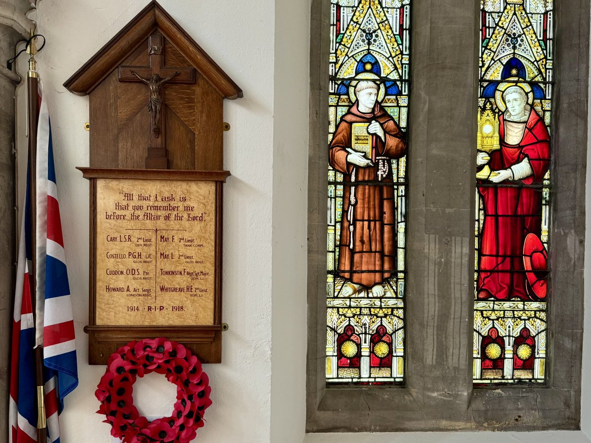 Phil Curme 🥾🪖 (@wtbattlefields) on Twitter photo Delivered a talk at Clevedon Friary for <a href="/ClevedonPierG1/">ClevedonPier</a> and noticed this nicely maintained #FWW #WarMemorial. ‘All that I ask is that you remember me before the Altar of the Lord’. Delivered a talk at Clevedon Friary for <a href="/ClevedonPierG1/">ClevedonPier</a> and noticed this nicely maintained #FWW #WarMemorial. ‘All that I ask is that you remember me before the Altar of the Lord’.