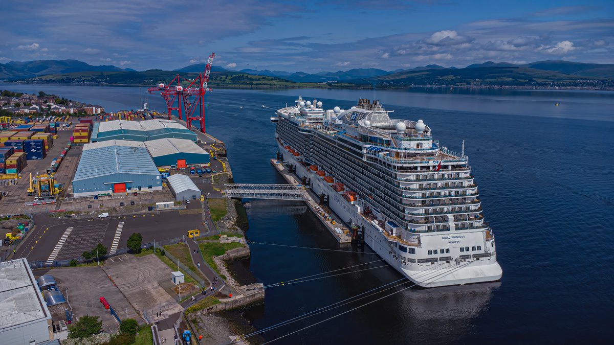 Gregor Roach (@gregoreroach) on Twitter photo Regal Princess alongside Greenock Ocean Terminal Inverclyde Scotland Clyde #Greenock #Inverclyde #Scotland #Shipping #DJimini4k #Clyde <a href="/discinverclyde/">Discover Inverclyde</a> <a href="/VisitScotland/">VisitScotland</a> <a href="/PrincessCruises/">Princess Cruises</a> Regal Princess alongside Greenock Ocean Terminal Inverclyde Scotland Clyde #Greenock #Inverclyde #Scotland #Shipping #DJimini4k #Clyde <a href="/discinverclyde/">Discover Inverclyde</a> <a href="/VisitScotland/">VisitScotland</a> <a href="/PrincessCruises/">Princess Cruises</a>