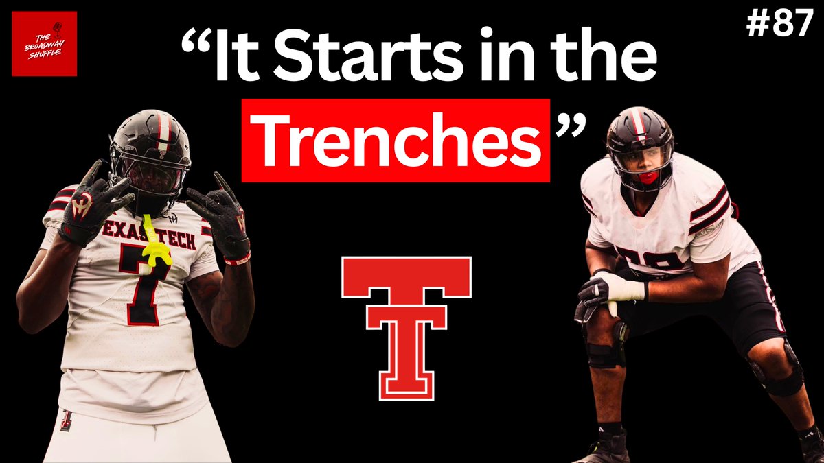 Today on The Broadway Shuffle:

- New &amp; Improved O-Line in '25??
- Legit NFL Talent up front.
- Dynamic Duo at Tight End.

Find us on YouTube, Spotify, Apple.

youtu.be/HSA8EFh6tlw 

#WreckEm #GunsUp #CollegeFootball #Big12