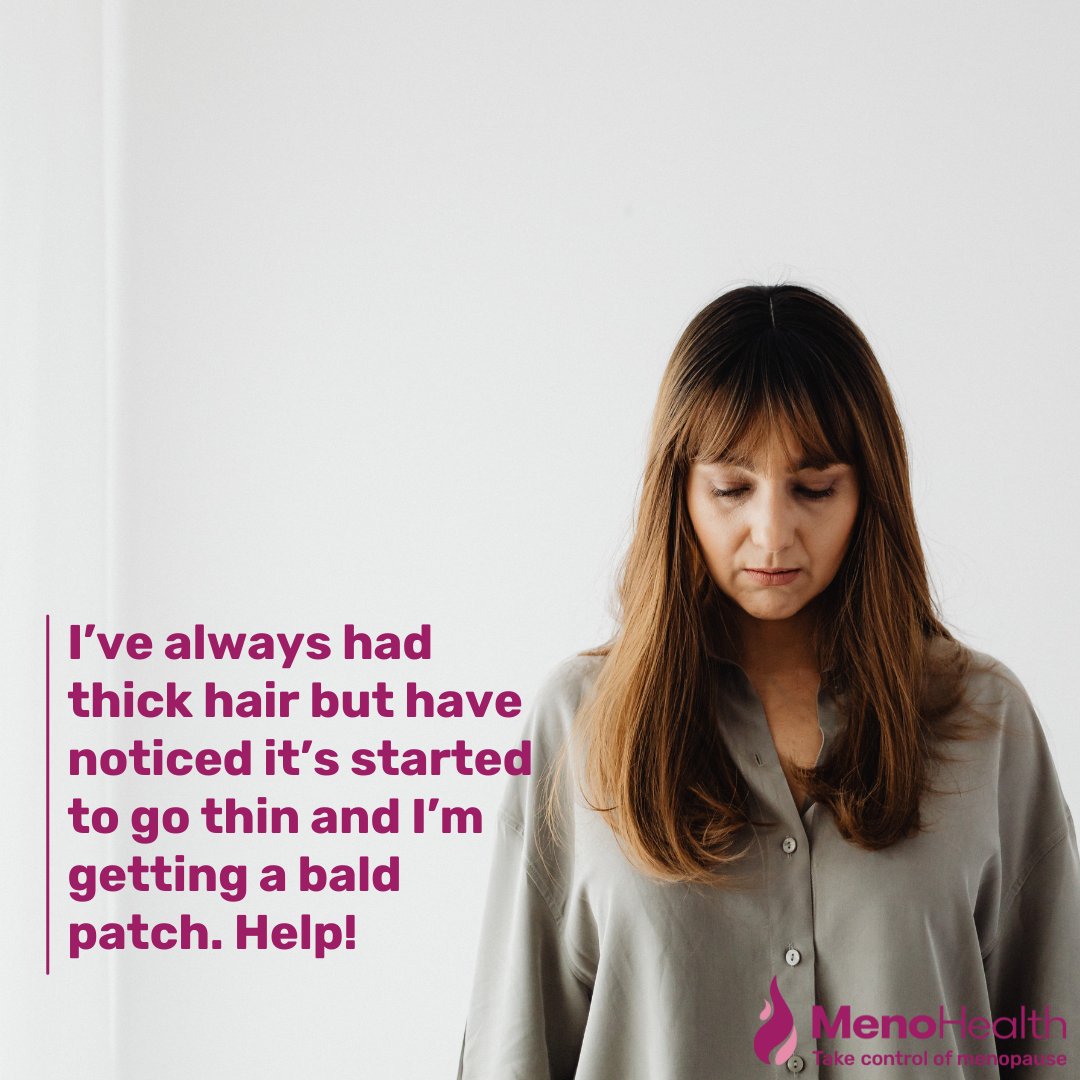 MenoHealth (@menohealthuk) on Twitter photo You’re not alone here: lots of women experience thinning hair during menopause and many people notice their hair is not at lustrous as they age. It may well be to do with menopause as testosterone levels can become more dominant when other sex hormones diminish, or it could be You’re not alone here: lots of women experience thinning hair during menopause and many people notice their hair is not at lustrous as they age. It may well be to do with menopause as testosterone levels can become more dominant when other sex hormones diminish, or it could be