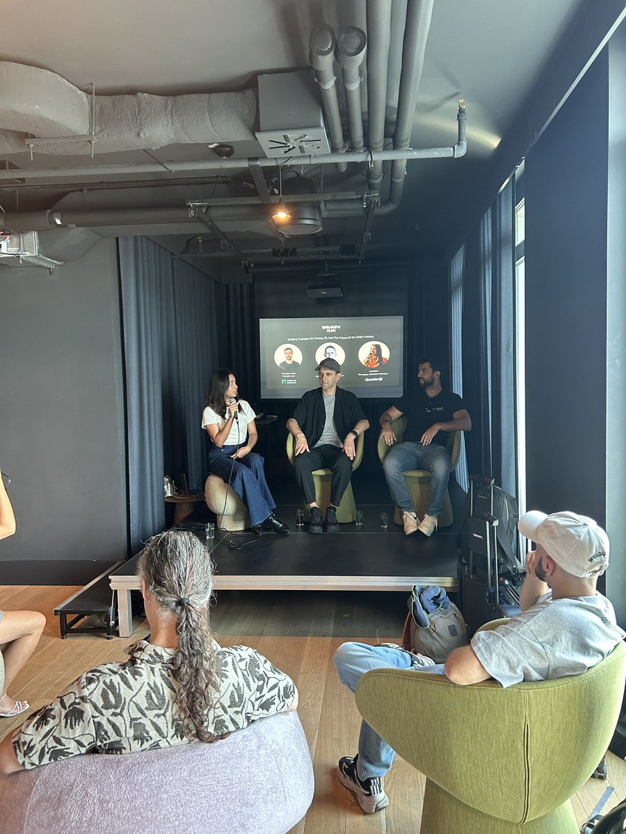 Kate Stapleton (@kate_inco) on Twitter photo 🎙️ Great panel at the <a href="/0xBuildersClub/">The Builder's Club 🍳</a> Rooftop Brunch on “Building Trustless UX: Privacy, ZK, and the Future of On-Chain Activity” with <a href="/FlareNetworks/">Flare ☀️</a> <a href="/RequestNetwork/">Request Network</a> and <a href="/gnosischain/">Gnosis Chain 🦉</a>
Some key takeaways from <a href="/ThisisVanshika/">vanshika</a> <a href="/FPinto229/">Francisco Pinto</a> and <a href="/fassko/">Kristaps Grinbergs</a>👇
⛓️ As builders we need to 🎙️ Great panel at the <a href="/0xBuildersClub/">The Builder's Club 🍳</a> Rooftop Brunch on “Building Trustless UX: Privacy, ZK, and the Future of On-Chain Activity” with <a href="/FlareNetworks/">Flare ☀️</a> <a href="/RequestNetwork/">Request Network</a> and <a href="/gnosischain/">Gnosis Chain 🦉</a>
Some key takeaways from <a href="/ThisisVanshika/">vanshika</a> <a href="/FPinto229/">Francisco Pinto</a> and <a href="/fassko/">Kristaps Grinbergs</a>👇
⛓️ As builders we need to