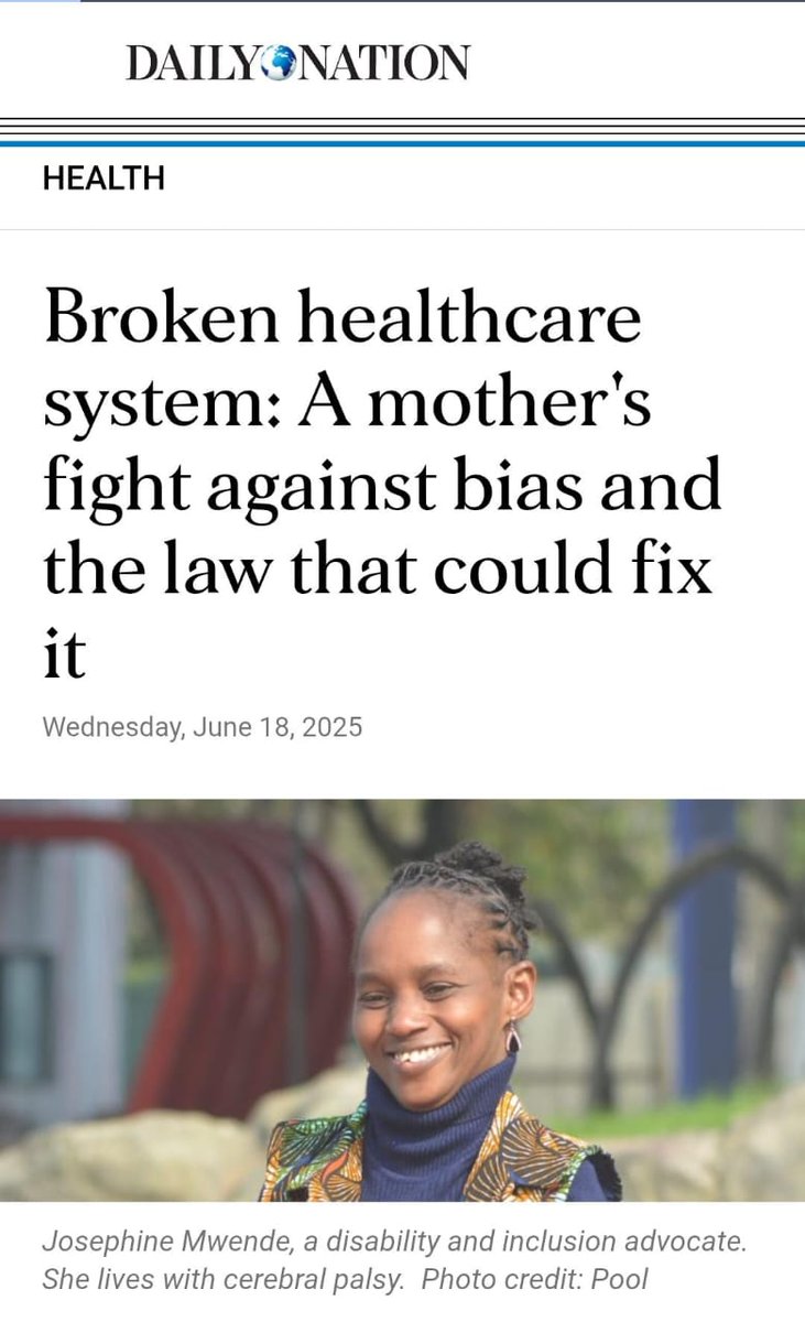 MESH HOLYKID🇰🇪🇰🇪 (@meshholykid) on Twitter photo "During my search for a hospital, I faced rejection from multiple medical facilities,"<a href="/JMwendek/">Josephine Mwendek</a> recall.
Read nation.africa/kenya/health/b…
#นายกรัฐมนตรี "During my search for a hospital, I faced rejection from multiple medical facilities,"<a href="/JMwendek/">Josephine Mwendek</a> recall.
Read nation.africa/kenya/health/b…
#นายกรัฐมนตรี