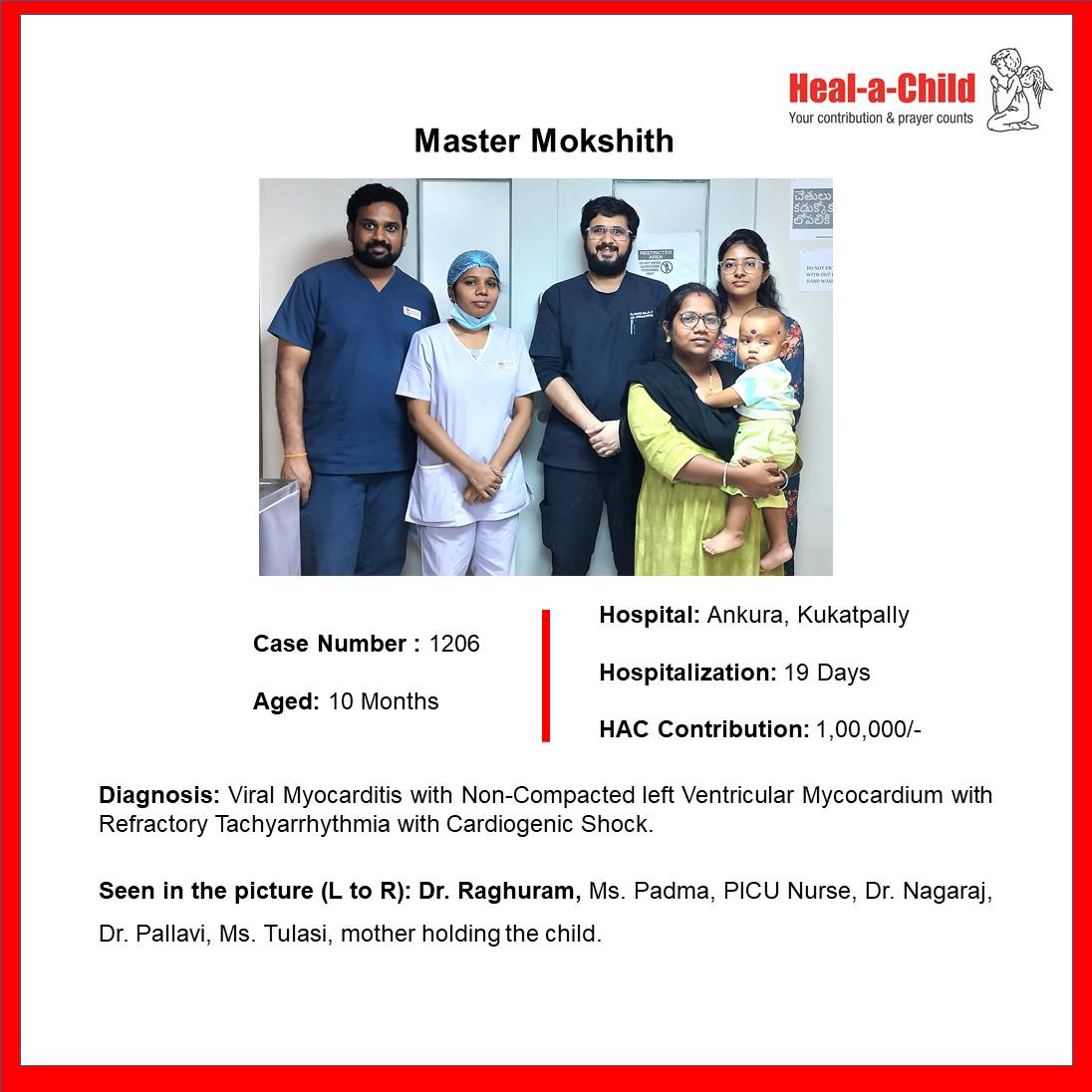 Master Mokshith #discharged after 19 days of care from <a href="/ankurahospitals/">Ankura Hospitals</a>