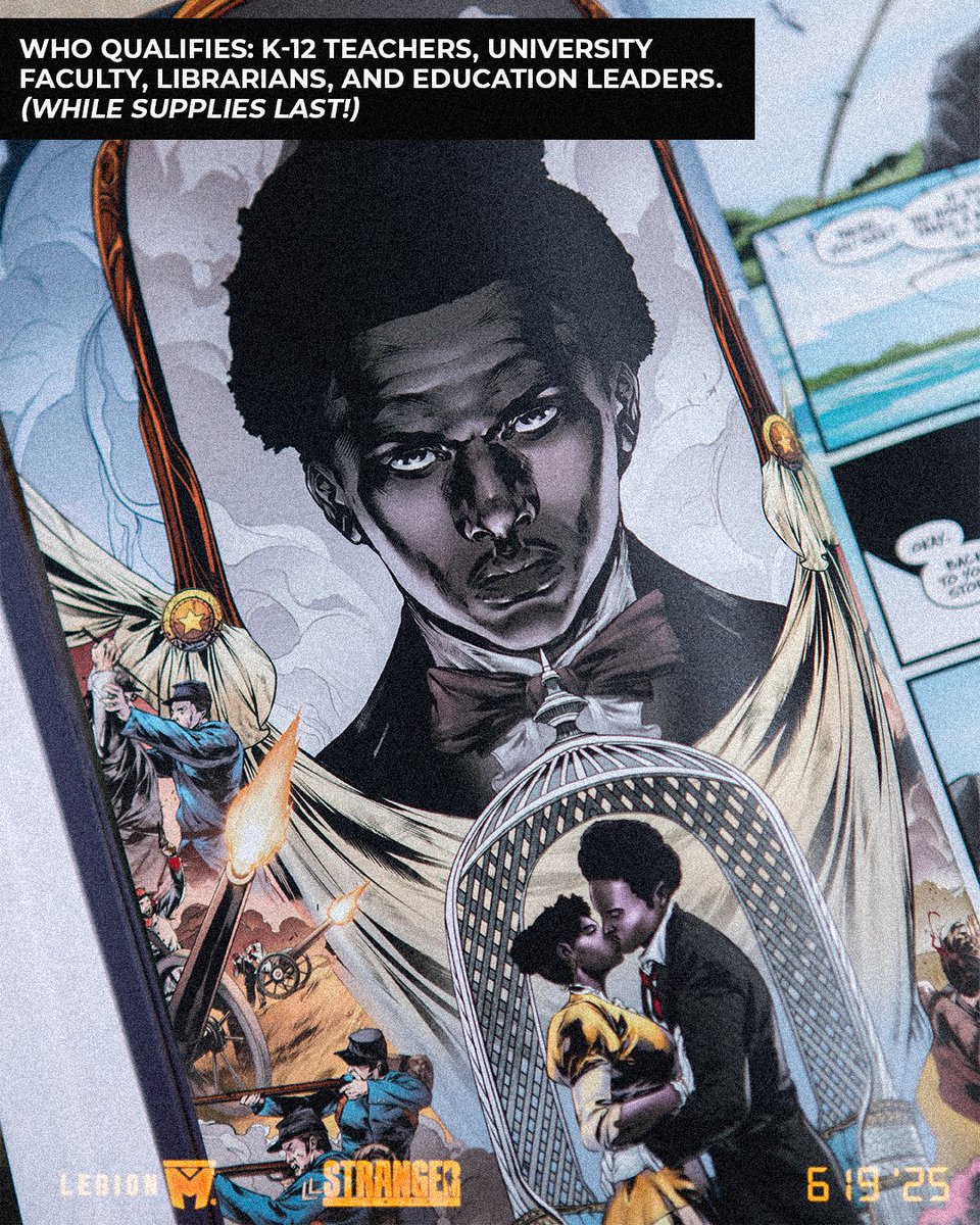 LegionMOfficial's tweet image. DEFIANT is officially available to purchase starting TODAY, but if you're a teacher or librarian, we have something special for you!
In honor of Juneteenth, we’re gifting copies of @defiant_project to help bring the powerful story of Robert Smalls into classrooms and libraries…
