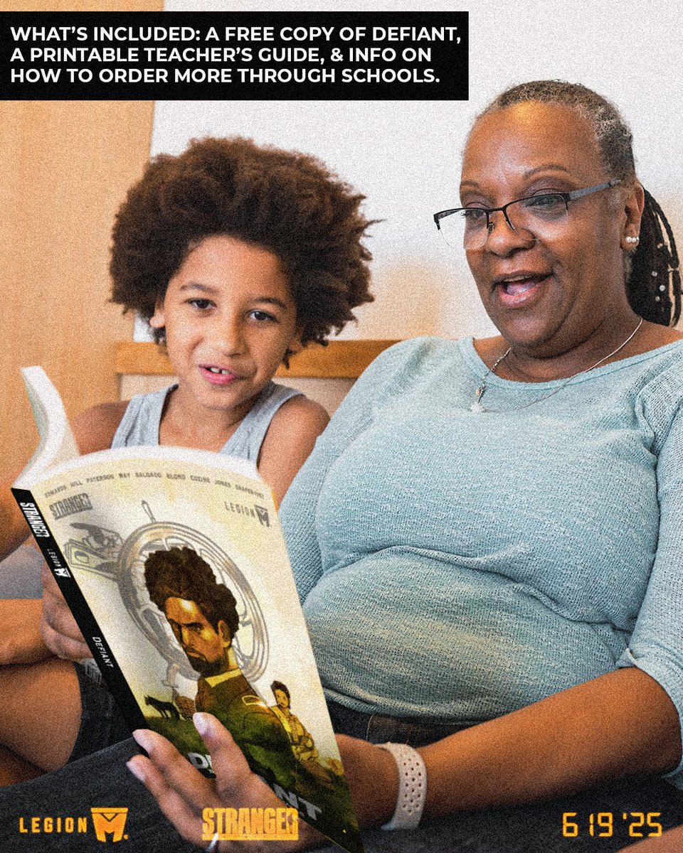 LegionMOfficial's tweet image. DEFIANT is officially available to purchase starting TODAY, but if you're a teacher or librarian, we have something special for you!
In honor of Juneteenth, we’re gifting copies of @defiant_project to help bring the powerful story of Robert Smalls into classrooms and libraries…