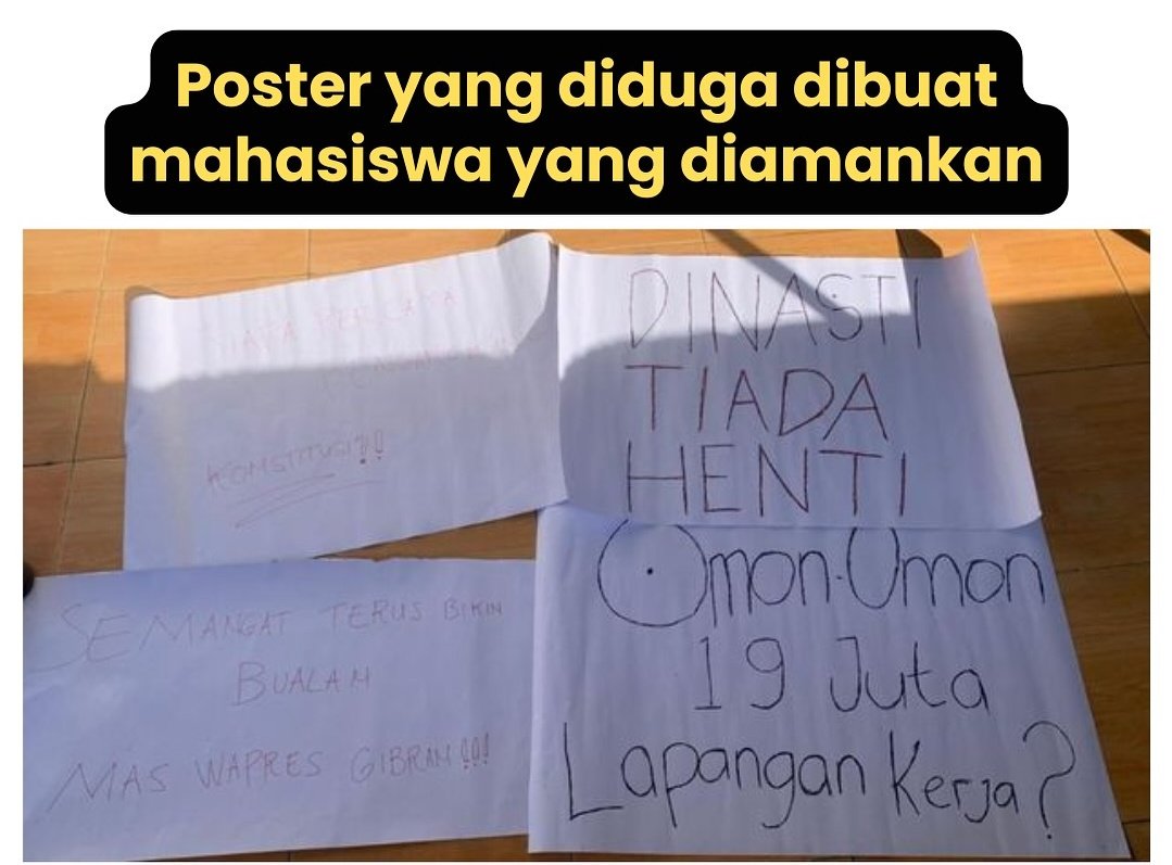 Hati-hati. membawa Poster seperti ini diduga bisa diperlakukan seperti buronan narkoba, teroris ataupun musuh besar.

Pokoknya hati2 nagih2 janji kampanye deh, sensitif soalnya susah terwujud 😂