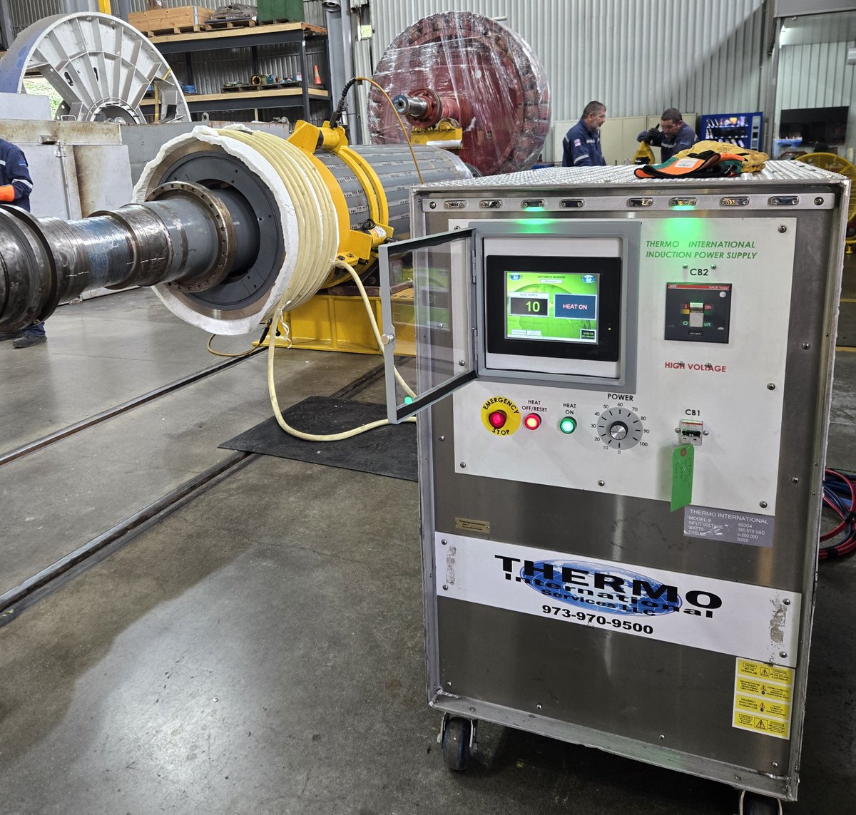 Thermo International designed and builds all of the machine and accessories to assist OEM’s and service shops when heating and removing #RetainingRings, #couplings, fan or blower #bubs and more. ThermoIntl.com - 973-970-9500