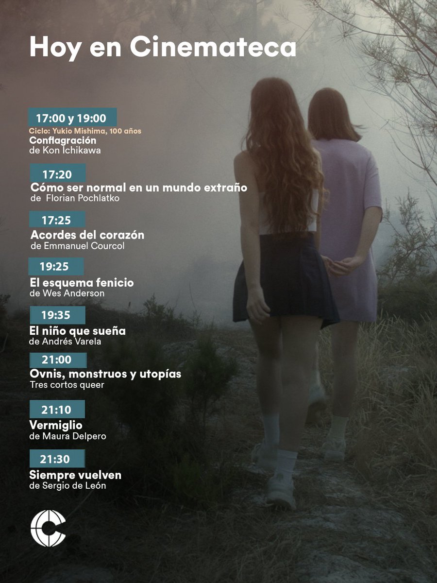 🗓️ Funciones de hoy, jueves 19 de junio. 

📽️ Entradas en cinemateca.org.uy/calendario