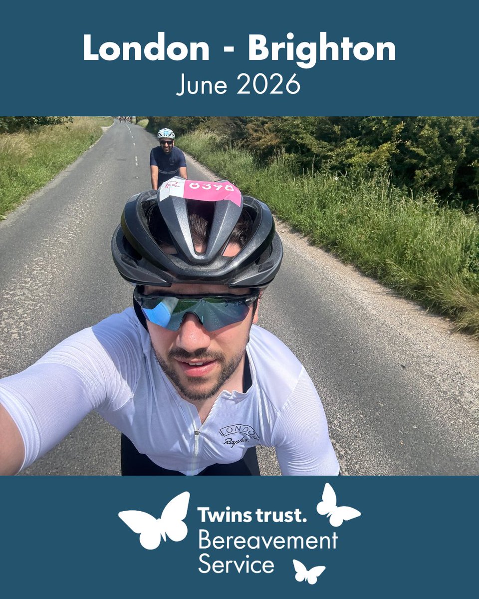 Just over a week ago a group of riders took on London to Brighton to raise money for Twins Trust.

From city to sea, this 54-mile charity ride offers a good challenge for both experienced cyclists and beginners.

Take part next year: twinstrust.org/bereavement/su…