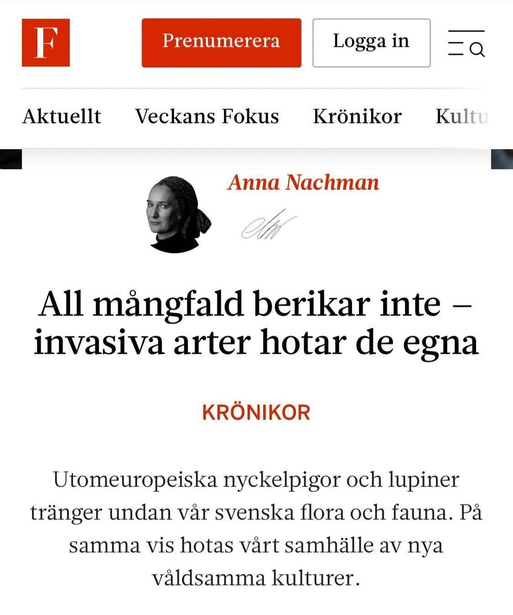 Det här är något av det mest rasistiska jag läst i svensk mainstream-media på mycket länge. Särskilt anmärkningsvärt är det att en judinna uttrycker sig så. För det är så likt den avhumanisering som ägde rum i 30-talets Tyskland. Fy!