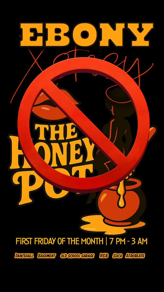 ‼️🚨CANCELLED🚨‼️

We’re really sorry to have to announce that our 4th of July Event “THE HONEY POT” has been cancelled so won’t be going ahead, nor will future 1st Friday of the month events until further notice. 

But! Save the date SATURDAY AUGUST 2nd 2025!

Ebony, Xstasy &amp; T