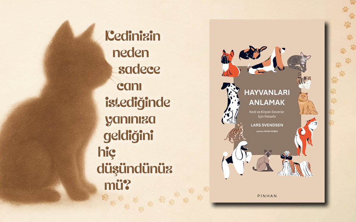 pinhankitap's tweet photo. Hayvanları Anlamak, patilerin ardındaki düşünceyi, miyavların içindeki anlamı, havlamaların felsefesini keşfetmek isteyenler için yazıldı.
#hayvanlarıanlamak #larssvenssen #felsefikitap #kediköpeksevgisi #pinhankitap https://t.co/zEW7o8BCnx