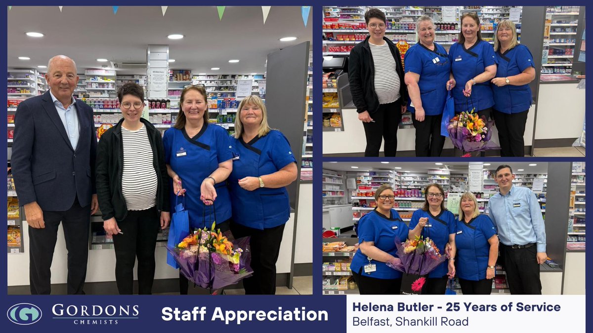 We're celebrating 25 years of service from Helena Butler at our Shankill Road store in Belfast. From Sales Assistant to Supervisor, Helena has always served her local community with dedication and pride. Thank you, Helena, for your commitment and hard work!