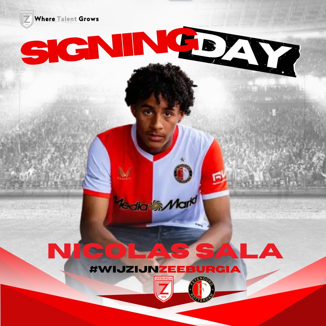 ⚽ 🔥 Oud-Zeeburgiaan  Nicolas Sala maakt de overstap van Heerenveen naar Feyenoord Rotterdam en tekende een contract tot de zomer van 2027. Sala: "Ik wil Champions League spelen". Dat gaat lukken @nj_sala7!

#wijzijnzeeburgia #wheretalentgrows #voetbal #amsterdam