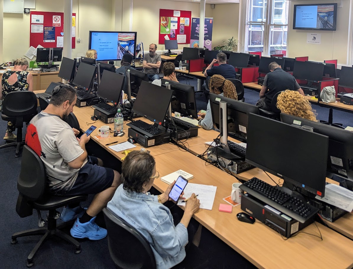 Today’s workshop at #Bury Library has been about intellectual property and why it is important to make sure your product, service, website and brand are protected and don't infringe on others. 

Next up: Business Basics - 26 June at 10am.

Tickets: tinyurl.com/babevents.