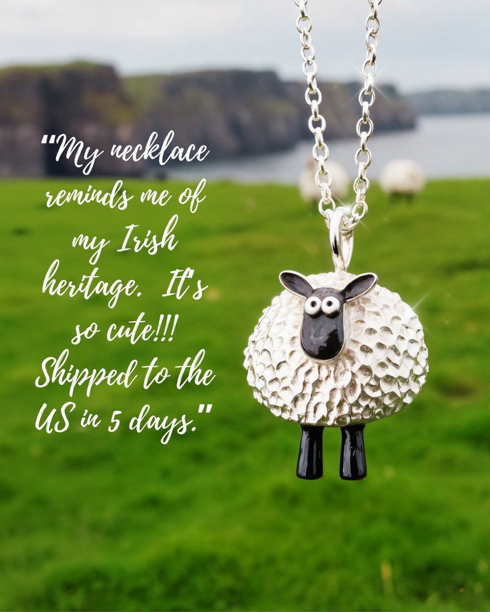 FreshFleeces's tweet photo. Carry a piece of Ireland wherever you go! 

👉 Get yours here: https://t.co/JLxDnIopiM

#IrishJewelry #LuckyClover #FreshFleeces #SheepNecklace #MadeInIreland #FastFreeShipping #IrishHeritage #GiftIdea #sheepgift #sheeplove https://t.co/mQdxSYOyf6
