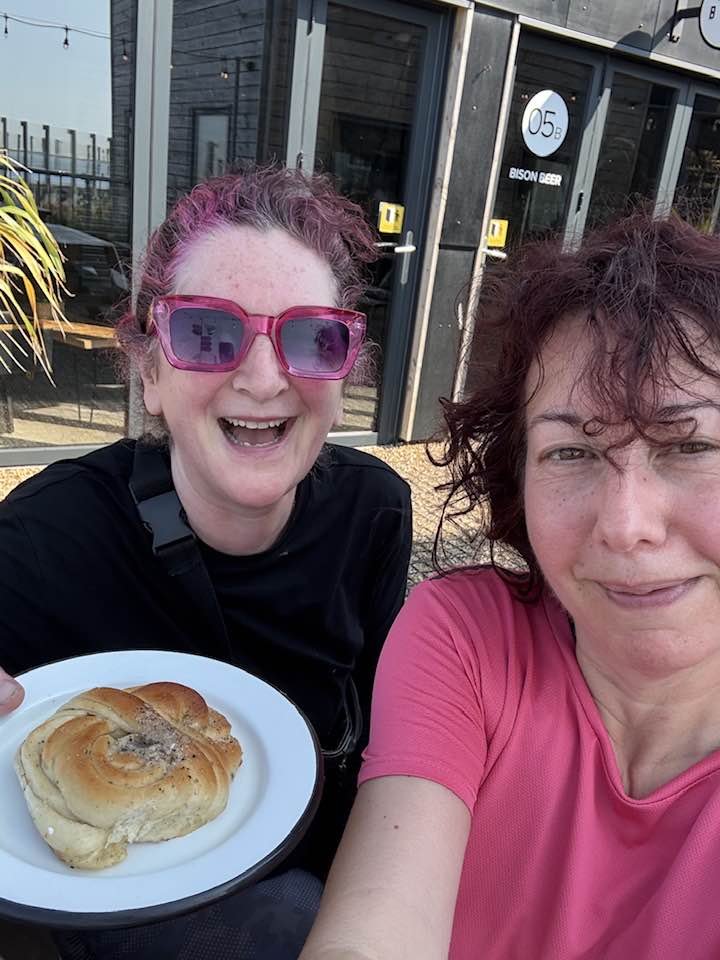 Run and a Bun - well-deserved after a hot 6.5k