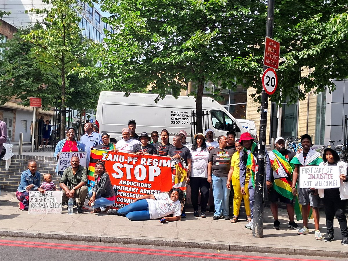 Diana Machingauta (@dmachingaz) on Twitter photo We showed up! We'll continue to protest until <a href="/edmnangagwa/">President of Zimbabwe</a> and his corrupt Zanu-PF regime are ousted. The struggle is not done. It is just getting started! #ZanuPfMustGo #Solidarity We showed up! We'll continue to protest until <a href="/edmnangagwa/">President of Zimbabwe</a> and his corrupt Zanu-PF regime are ousted. The struggle is not done. It is just getting started! #ZanuPfMustGo #Solidarity