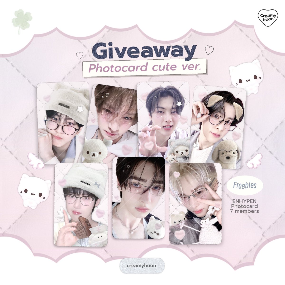 📢 pls kindly rt ˖ ࣪⊹
เอนจีนยอรอบุนน วันคอนเค้ามีอันนิไปแจก 
นิดหน่อยค่า เป็น photocard สุ่มๆเมมให้นะคะ
มีประมาณ 20 ea เลยค้าบบ เอนจีนไทย ot7 
อย่าลืมมารับ giveaway กันด้วยนะคะ♡゙ 
#WALKTHELINE_IN_BANGKOK 
#WALKTHELINE_IN_BKK ☁️