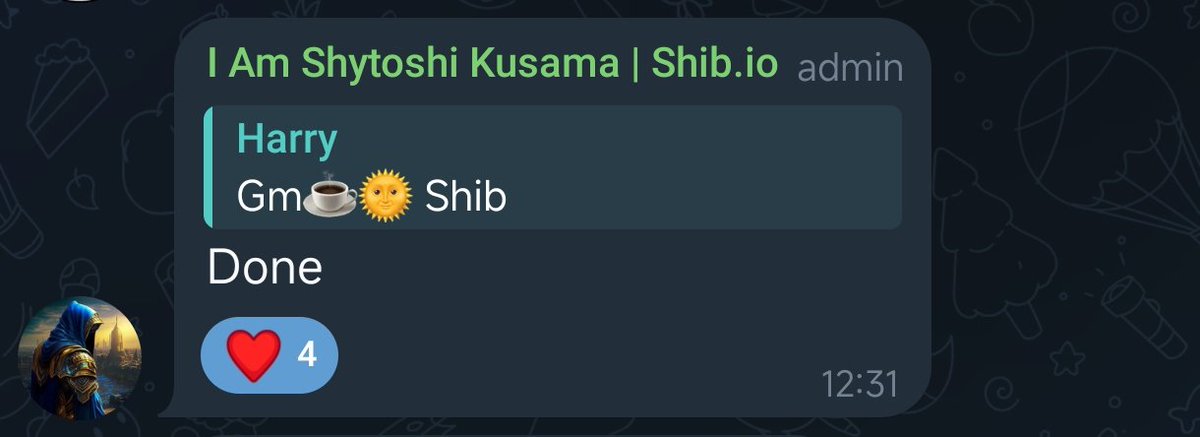 Our Shy visited us on Shibarium Tech Telegram.
😉 Can you take the hint?