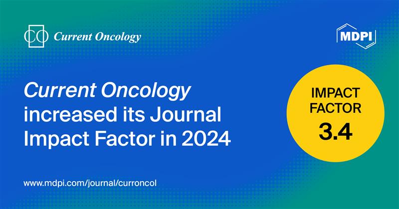 CurrentOncology's tweet image. π’ Current Oncology was awarded an increased Impact Factor of 3.4 in the 2024 Journal Citation Reportsβ’.
β¬οΈ Current Oncology is now ranked in Q2 in the "Oncology" category (118/326)!
π Read more: brnw.ch/21wTwHy