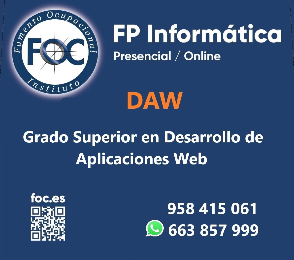#institutofoc #informatica #asir #dam #daw #gradosuperiordeinformatica