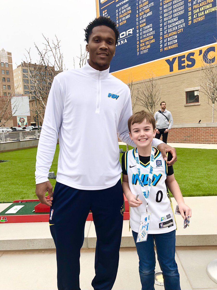 Happy birthday to <a href="/Pacers/">Indiana Pacers</a> incredible guard/forward, <a href="/BennMathurin/">Bennedict Mathurin</a> 🏀🌟 My son had a chance to meet Mathurin recently and get his autograph. My son was thrilled! Best of luck tonight #00! #YesCers  <a href="/WJJK1045/">104.5 WJJK</a>