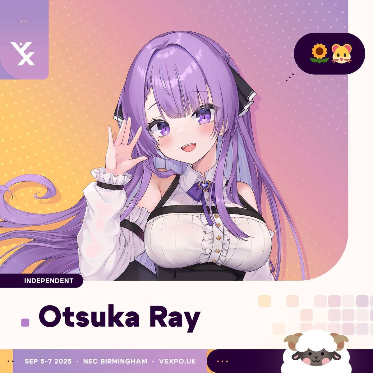 rayotsuka's tweet photo. ✨NEW ANNOUNCEMENT✨
I'll be making an appearance at UK VTuber Convention, #VeXpo2025❣️

I'm so happy that after Asia and America, I've now been invited to Europe too!
Our world domination is steadily progressing!?🌍💜 https://t.co/UGeoxZkdzD