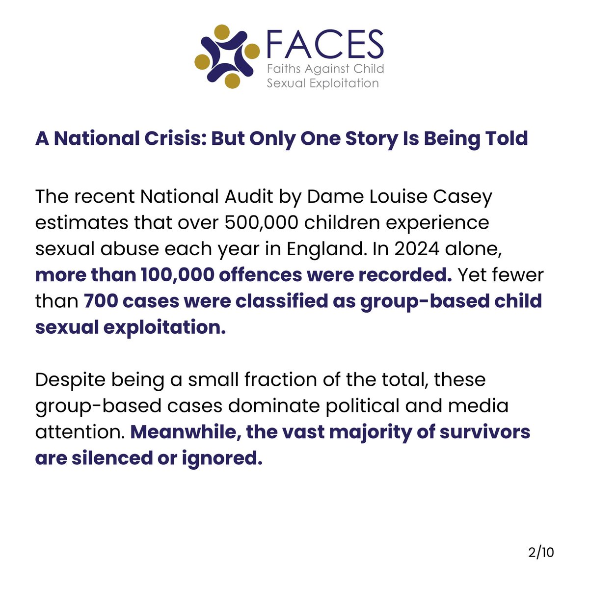 Faiths Against Child Sexual Exploitation (FACES) tweet media