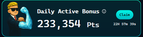 The points keep flowing!
<a href="/virtuals_io/">Virtuals Protocol</a> boosting rewards for OGs or what?

All I did was grab a bit of ACOLYT - been way less active lately.

Feels like Genesis charts keep bleeding as more catch on:
You don’t need a huge stake to earn solid DAB. Been screaming this from day 1