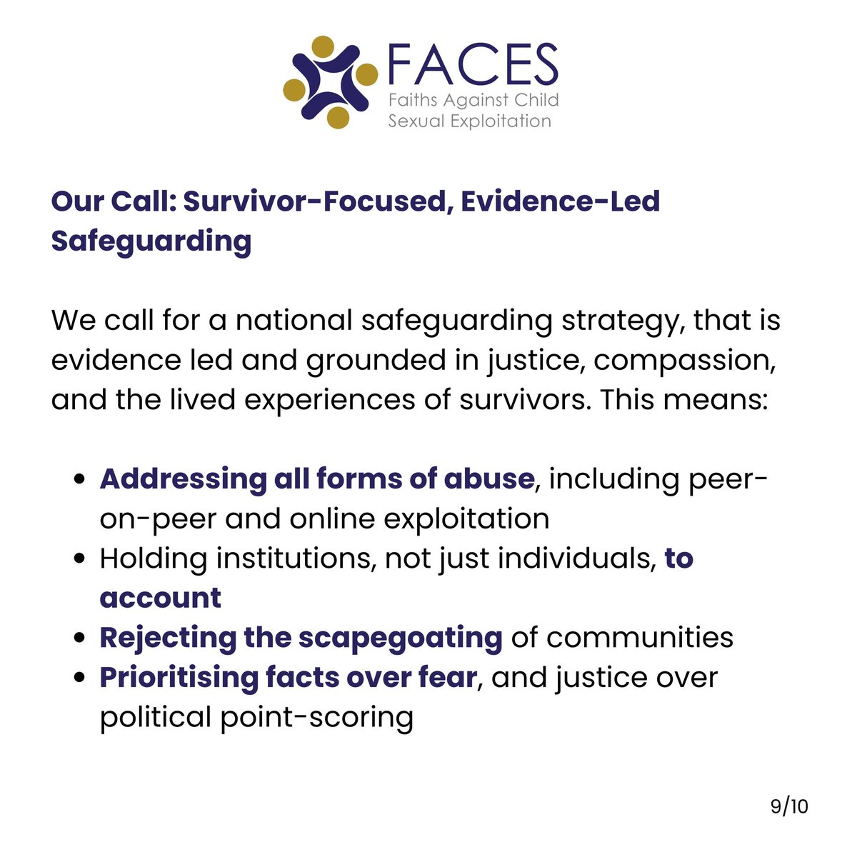 Faiths Against Child Sexual Exploitation (FACES) tweet media