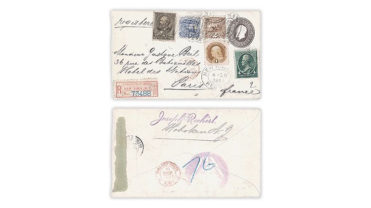 Recently discovered second known on-cover use of U.S. 1875 3¢ reissue in June 25 Siegel Rarities of the World sale. linns.com/news/auctions/… #LinnsStampNews