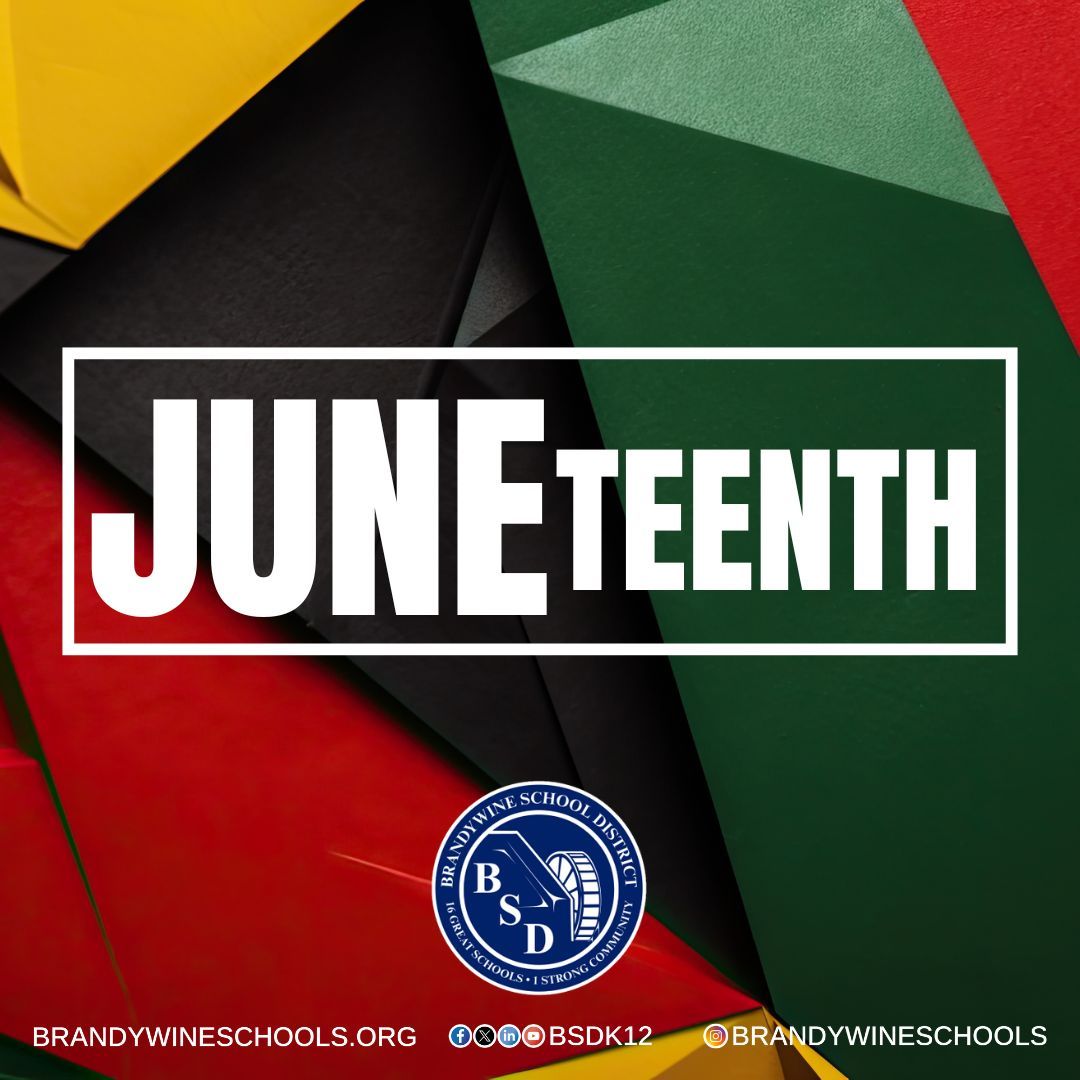 Today, we honor Juneteenth, a powerful milestone in our nation’s journey toward freedom &amp; equality. Celebrate liberation, strengthen our sense of community, &amp; reaffirm our commitment to building a future where justice belongs to everyone.
#Proud2bBSD #StrongSchoolsStrongCommunity